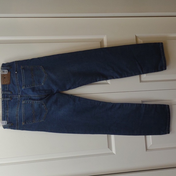 Lucky Brand Boys Billy Straight Stretch 5 Pocket Distressed Blue Jeans - Picture 8 of 12